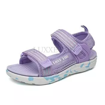 fashion Fashion Sandals Shoes For Kids Girls Children s Sneakers Outdoor Soft Sport Summer Casual Breathable Beach Slippers Anti-slip 33 розовый