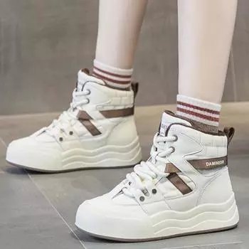 Fashion Fashion Snow Boots High Top Warm Rabbit Fur Winter New Fashion Casual Snow Boots for Women’s Comfortable And Plush Snow Boots 34