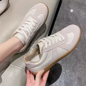 Fashion Fashion Trend Men s Casual Shoes Lace Up Sneakers Breathable Man Walking Flats Non-Slip Outdoor Tenis Masculino Treking Footwear 35 белый