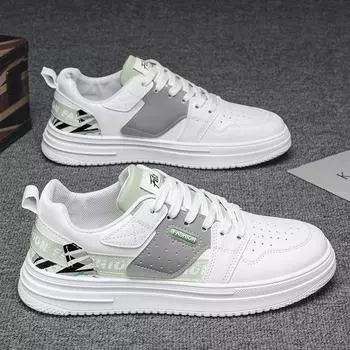 Fashion Fashion Trendy Men Casual Board Shoes Summer New Breathable Platform Sneakers Flats Shoe Outdoor Jogging Shoes Zapatillas Hombre 39 белый