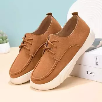 Fashion Fashion Women Autumn Outwear Runner Sneakers Brand Designer Solid Color Lace Up Flat Shoes Footwear Zapatillas Mujer 36