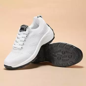 fashion Fashion Women Sneakers Comfortable Summer Hiking Soft Soled Mesh Surface Casual Jogging Vulcanized Shoes for Women Tennis Female 36 чёрный
