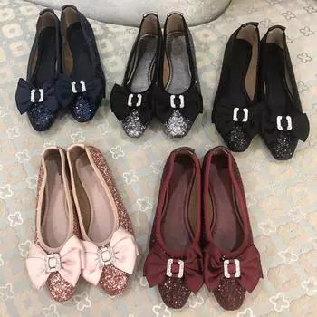 Модные складные туфли из мягкой овчины для ходьбы, повседневные туфли на плоской подошве, женские туфли в стиле яичного рулета, полностью кожаные туфли для балета, туфли Lefu 34