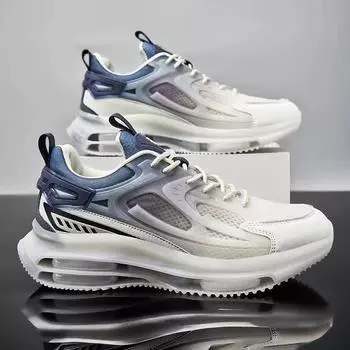 Fashion Fashionable men s 2024 breathable thin sports shoes double-layer shock-absorbing running shoes versatile casual shoes sneakers 39