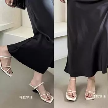 Fashion Fashionable Open Toe Thin Strap Women s Elegant High Heels with Different Soles Luxury Designer Sandals Women Shoes Sandalen 35 красный
