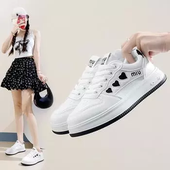 Fashion Fashionable women s shoes, casual and versatile skateboarding shoes, spring and autumn Korean version outdoor running shoes 35