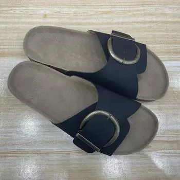 fashion Flats Slippers Women Summer Casual Shoes Fashion New Flip Flops Sandals 2024 Walking Beach Slides Dress Cozy Classic Women Shoes 35 синий