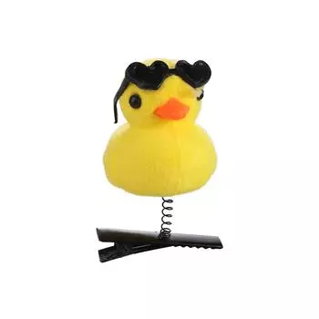 Fashion Flower Duck Hair Clips Plush Cap Chicken Side Barrettes Hair Accessories Funny Cartoon Duckbill Clips Party