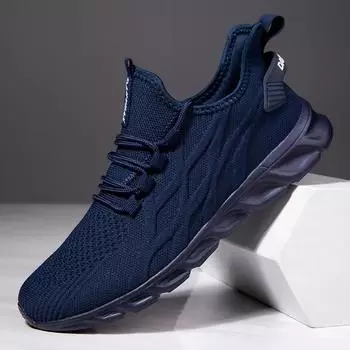 fashion Fujeak Casual Light Wide Sneakers Plus Size Unisex Mesh Footwear Breathable Lace up Men s Shoes Non-slip Minimalism Running Shoe 36 черный белый