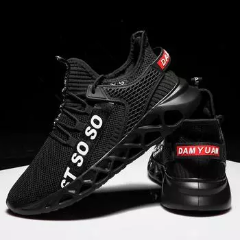 мода Fujeak Модные женские сетчатые кроссовки Классические унисекс обувь больших размеров Сверхлегкие дышащие кроссовки для активного отдыха на открытом воздухе Кроссовки для бега 43 темно-синий