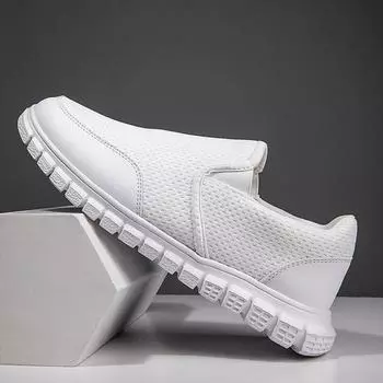 fashion Fujeak Men Casual Sneakers Outdoor Sport Shoes Summer Breathable Casual Sports Shoes Trainer Fashion Footwear Tenis Masculino 39 чёрный