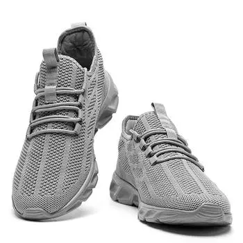 fashion Fujeak Men s Shoes Breathable Sneakers Comfortable Classic Casual Shoes Outdoor Running Sport Shoes Male Tenis Masculino 36 чёрный