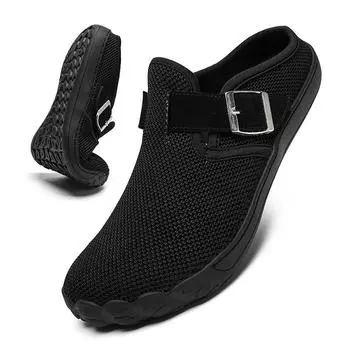 fashion Fujeak Men s Shoes Fashion Classic Casual Shoes Lightweight Outdoor Walking Sneakers Comfortable Mesh Shoes Large Size 41-46 41 чёрный