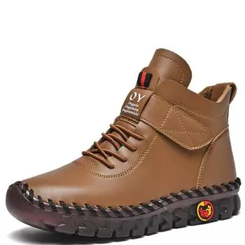 fashion Fur Women Boots Winter Ankle Boots Hand Sewing Thread Mom Cotton Shoes for Women 2024 New Waterproof Short Snow Boot Botas Mujer 35