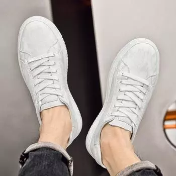 Fashion Genuine Leather Oxford Shoes Breathable Outdoor Sneakers Men Shoes Handmade Leather Dress Flats Casual Shoe Walking Footwear Men 37 бежевый