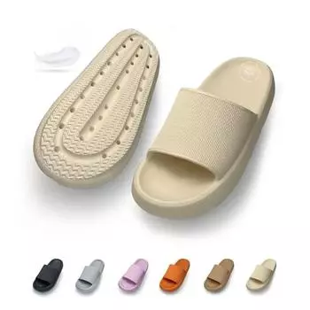 Мода GOOHOJIO 2024 Мужская мода летние шлепанцы толстая подошва EVA тапочки нескользящие женская мужская обувь комфорт подходит для улицы и дома 35-36 коричневый