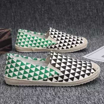 Модные зеленые мокасины без застежек для мужчин, дышащие повседневные туфли на плоской подошве, мужские летние кроссовки, удобная обувь для рыбалки, мужская парусиновая обувь 39
