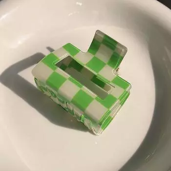 Fashion Hair Clips for Women Claw Clip Personality Colorful Plaid Square Hair Claw Girls Hair Barrettes Hair Accessories Gift