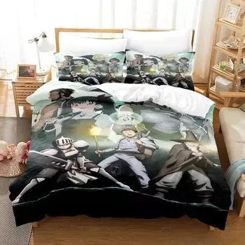 Fashion Handyman Saitou in Another World Bedding Set Cartoon 3D Print Anime three-piece set Adult Kid Bedroom Duvet cover Sets 70x133cm 2pcs