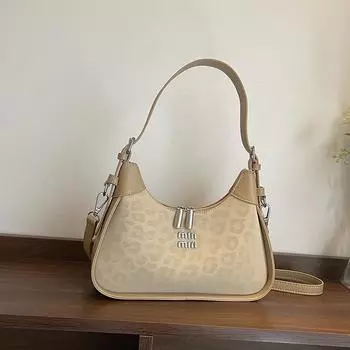 Fashion high-end dumpling bag women s spring style trendy casual shoulder bag underarm bag contrasting color women s bag хаки