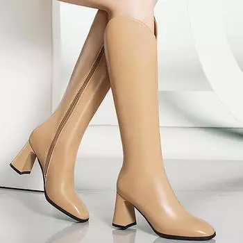 fashion High Heels Elegant Women Pointed Toe High Boots Winter Party Shoes Women 2024 Trend Walking Shoes Pumps Sexy Mujer Zapatos Botas 34