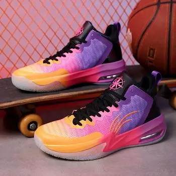 Fashion High Quality Air Cushion Men s Basketball Sneakers Outdoor Non-slip Woman Basketball Shoes Professional Sports Basket Shoes Men 35