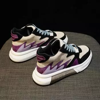 Fashion High top women s 2024 autumn and winter new plush small white shoes, popular casual sports shoes for women 35