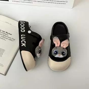 Fashion hole shoes cute bag head slippers women wear summer new platform sandals 36-37