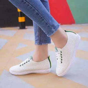 fashion Hot New Fashion Light High Quality Women girls Flats Shoes Slip On Breathable Casual Shoes Shoes Flat Shoesfg87 35 чёрный