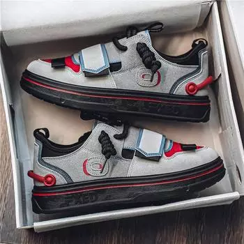 Fashion Hot Sale Fashion Low Sneakers for Men Comfort Breathable Flat Shoes Trainers Men Lace-up Casual Sneakers Men Zapatillas Hombre 39