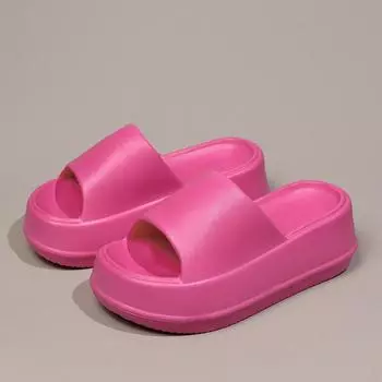 Fashion Hot sale Fashion Pink Women s Slippers Comfort Soft EVA Slippers Women 7CM Platform Slides For Women Luxury Ladies Summer Shoes 36-37