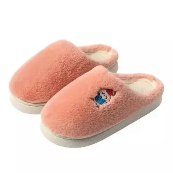 Fashion Hot Sale Women Icecream EVA Slippers Four Seasons Men Indoor Sandals Adults Cartoon Slides Couples Cute Breathable Home Shoes 36-37 белый