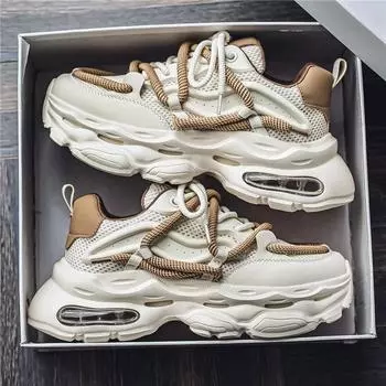 Fashion Hot selling men s mesh breathable casual sneakers for spring and autumn outdoor youth, high-end luxury sports running shoes 39