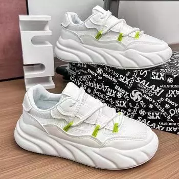 Fashion Hot selling new men s shoes 2024 mesh breathable casual shoes for teenagers and students morning running sports shoes sneakers 39