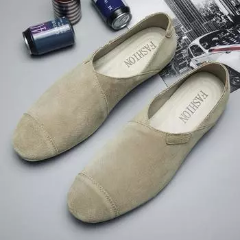 Fashion Hot Selling Walking Shoes Europe America Pointed Soft Soled Men s Low Top Flat Shoes Versatile Commuting Men s Work Shoes 37 коричневый