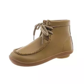 fashion Hot Selling Women s Boots Lace Up Flat Shoes for Women Round Toe Mid-calf Modern Boots Outdoor Anti-slip Platform Ladies Shoes 36