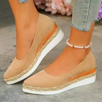 Модные популярные женские туфли, осенние, женские туфли без застежек на высоком каблуке с острым носком, простые, водонепроницаемые, повседневные, рабочие, на высоком каблуке 36 бежевый