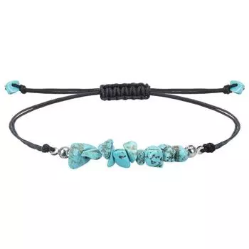 Fashion Ins Irregular Gravel Bracelets Ethnic Style Natural Stone Amethysts Bracelets Adjustable Rope Gift Gravel Bracelet Beads