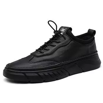 Fashion Italian New Men s Genuine Leather Casual Shoes Thick Sole Casual Oxford Shoes Winter Velvet Men s Cotton Shoes Free Delivery 37 белый
