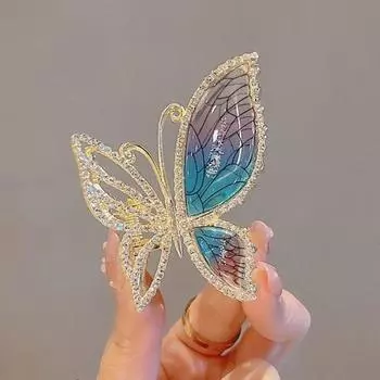 Fashion Jewelry Head Girls Barrettes Metal Female Temperament Delicate Hairpin Hair Accessories Butterfly Hair Claw Hair Clips