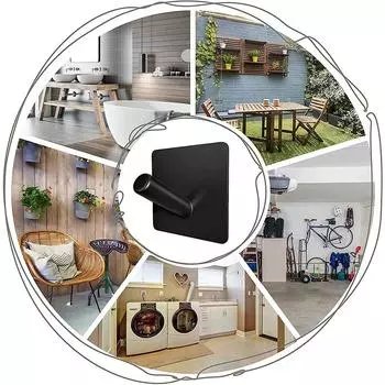 Fashion key holder Wall Hook For Hanging stainless steel strong adhesive stickers hooks bathroom Home Accessories