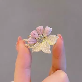 Fashion Korean Style Alloy Side Barrettes Hair Clips Summer Sweet Cute Bangs Clip Flowers Hair Accessories For Women