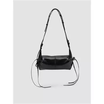 Fashion Ladies Bags 2025 New Fashionable Minimalist Satchel Shoulder Bag Trendy Fancy Underarm Bag Commuter Bag Black