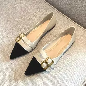 Fashion Ladies Footwear Slip-on Pointed Toe Office Women s Flat Shoes Ballet Flats High Quality Fashion Comfortable and Elegant Lastest 35