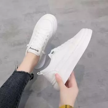 Fashion Ladies Footwear Sneakers Summer Athletic Women s White Shoes Daily Routine Walking Korean Fashion 2024 Sports Vulcanized Shoe 39 34