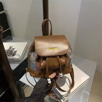 Модный рюкзак большой емкости, осенний нишевый дизайнерский рюкзак для студентов, для отдыха, поездок на работу, сумка-ведро Tide хаки