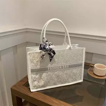 Fashion large-capacity bag women s 2025 foreign style shoulder underarm bag versatile portable tote bag чёрный