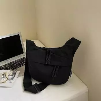 Fashion large-capacity messenger bag women s new versatile casual cloth bag trendy dumpling bag