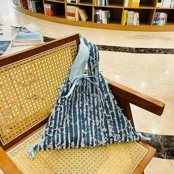 Fashion large-capacity tote bag women s spring new trend contrasting color shoulder bag simple casual shoulder bag светло-синий