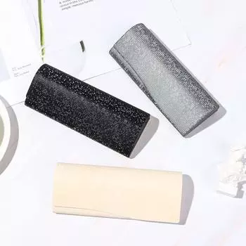 Fashion Large Capacity Waterproof Eyeglasses Case Glasses Holder Glasses Box PU Leather серый